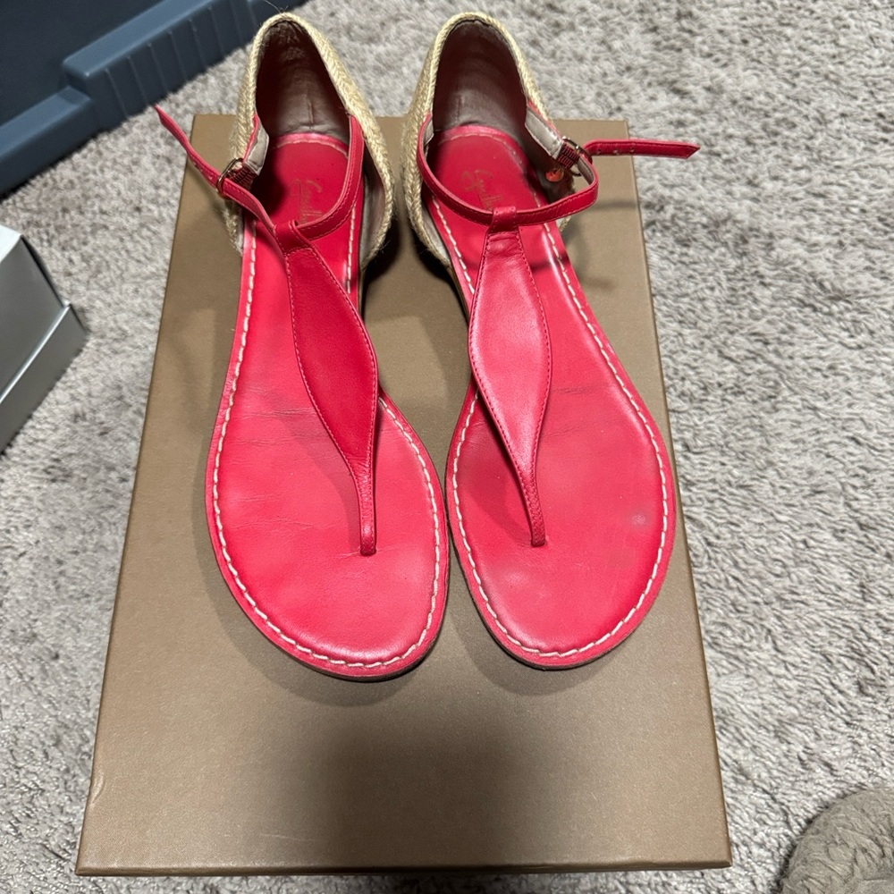 Chic Red Women's Sandals